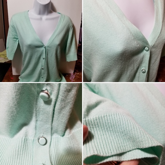 New York & Company Sweaters Cardigan New York Company Pastel Green Sweater Poshmark